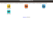 Tablet Screenshot of kyoverheaddoor.net